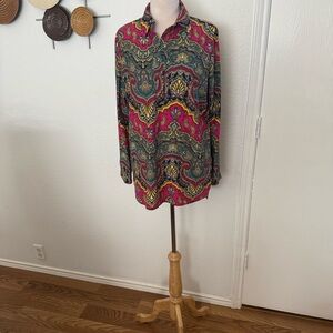 Jude Connally Multicolor Paisley Top. Very good condition